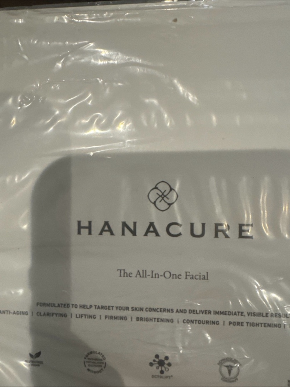 All-In-One Facial/Hanacure Set/4 Facials/Clear Multi-Benefit Mask Set with Brush - Picture 3 of 15